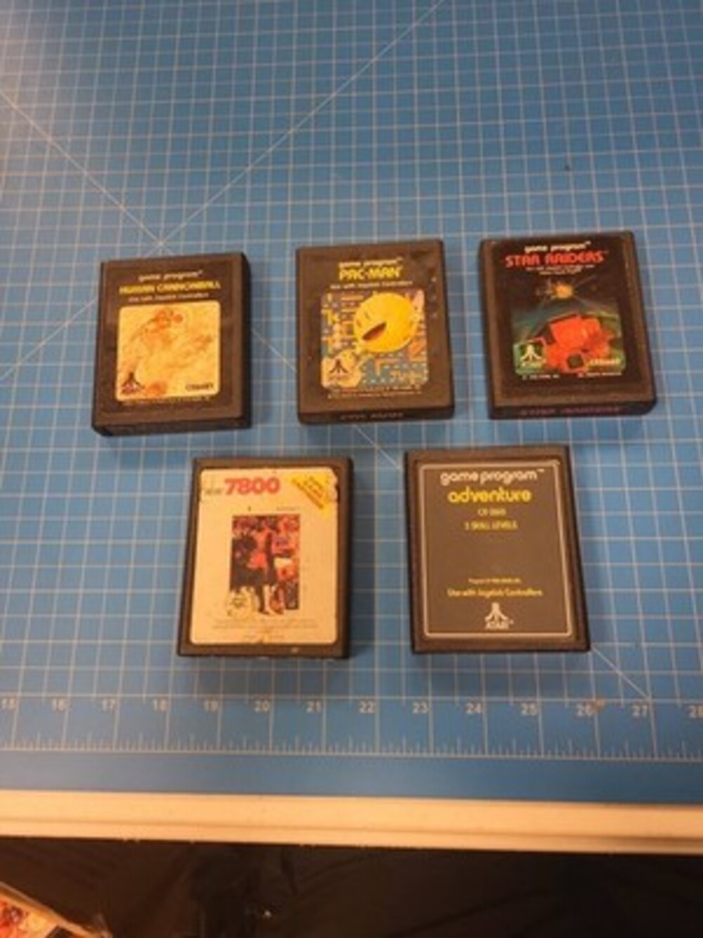 Atari Games Human Cannonball Pac-Man Star Raiders Basketball Adventure